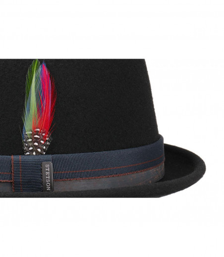 black pork pie felt Stetson